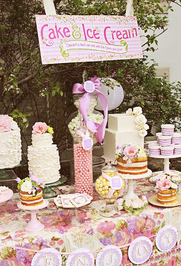 Cake and Ice Cream Over-sized Event Sign