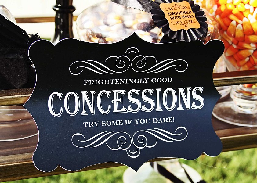 Frighteningly Fun Concessions Large Die Cut Sign