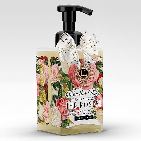 Take Time to Smell the Roses Foaming Organic Soap