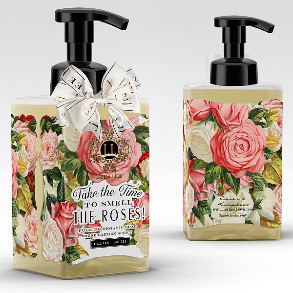 Take Time to Smell the Roses Foaming Organic Soap