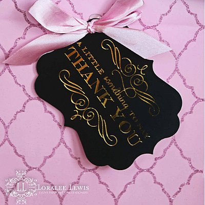Old Hollywood Large Luxe Favor Tags