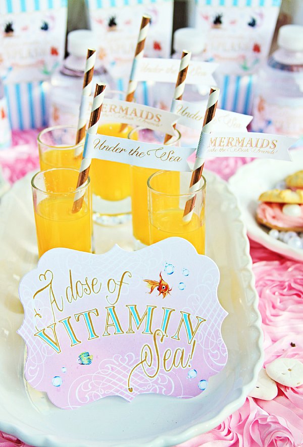 Mermaid Buffet & Party Signs