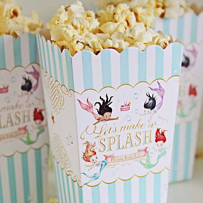 Mermaid Popcorn Boxes