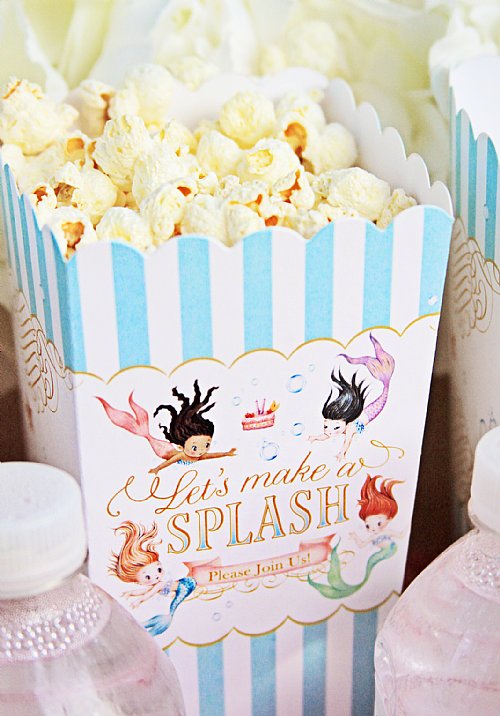 Mermaid Popcorn Boxes