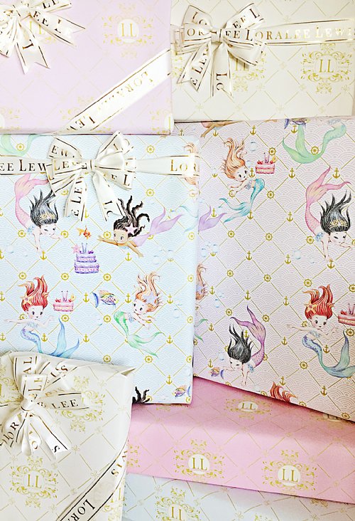 Mermaid Wrapping Paper (Pink)
