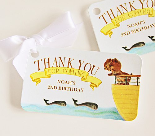 Noah's Ark Favor Tags