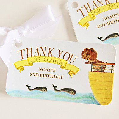 Noah's Ark Favor Tags