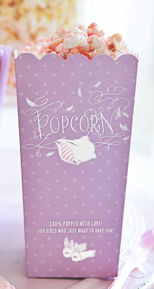 Slumber Party Popcorn Boxes
