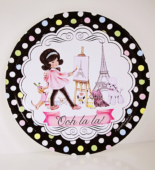 Paris Paper Dessert Plate Set (available in three skin shades)