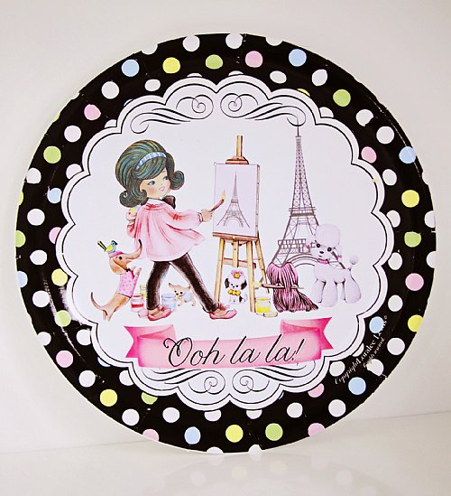 Paris Paper Dessert Plate Set (available in three skin shades)