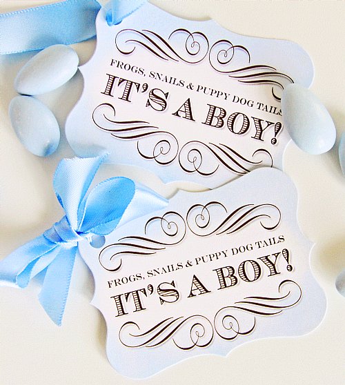 Pram Cameo Luxe Favor Tags 