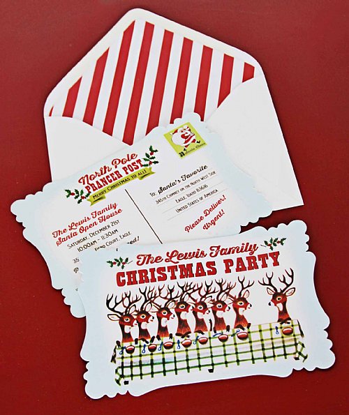 Retro Reindeer Party Parcel