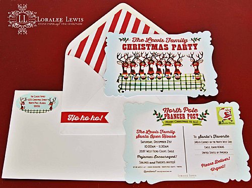 Retro Reindeer Address Labels