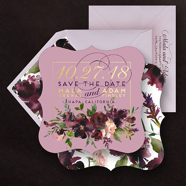 Save The Date Velvet Rose Collection