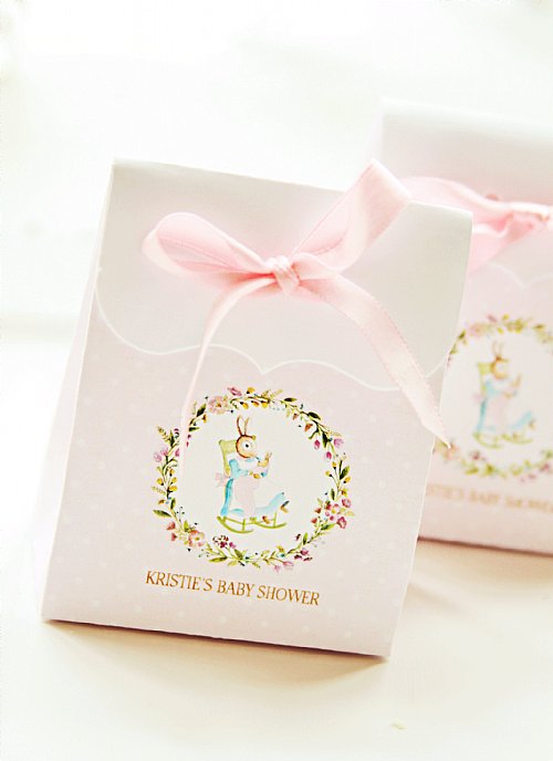 Baby Bunny Garden Favor Box Set 