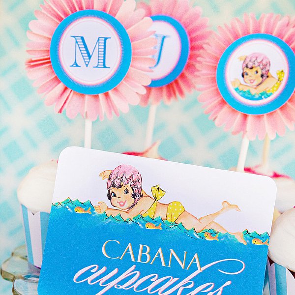 Sweetie Swim Cap Cupcake Kit