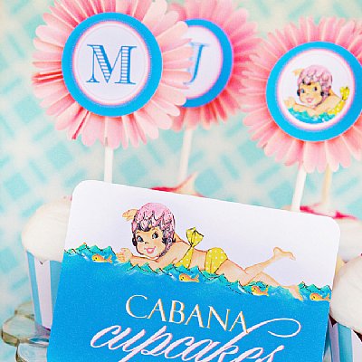 Sweetie Swim Cap Cupcake Kit