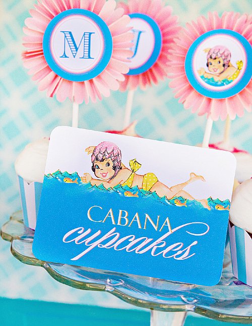 Sweetie Swim Cap Cupcake Kit