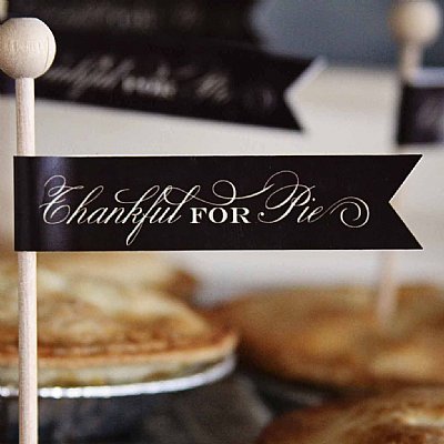 Traditional "Thankful for Pie" Party Sticks