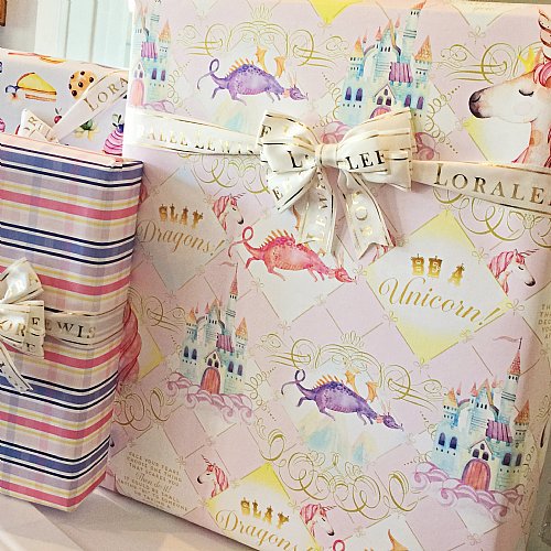 Unicorn Gift Wrap (Purple)