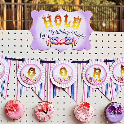 Unicorn Rosette Pennant Banner