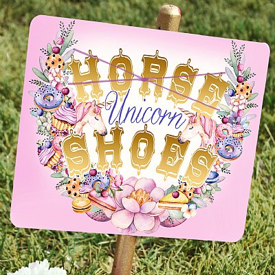 Unicorn Shoes 8x10" Event Sign