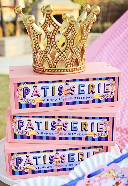 Patisserie Bakery Box and Label Set