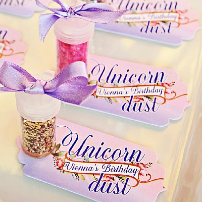 Unicorn Dust Favor Tags