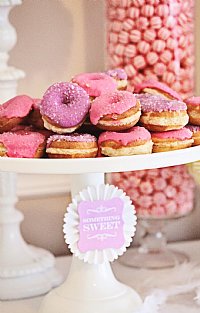 Slumber Party Rosette Buffet & Party Signs