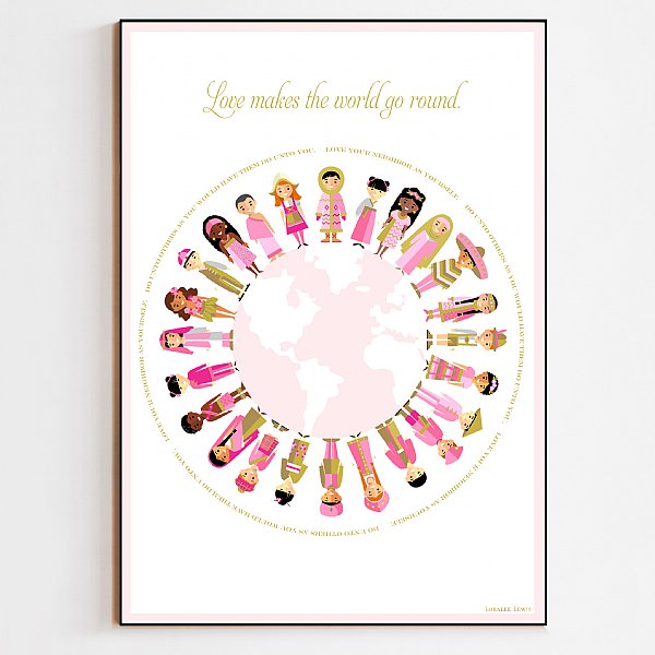 Love Makes the World Go Round Print