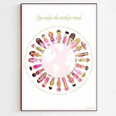 Love Makes the World Go Round Print