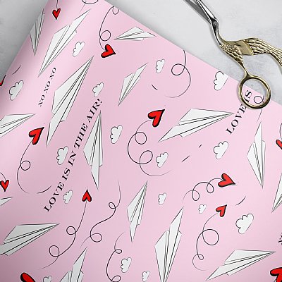 Love Is In The Air Gift Wrap (Pink)