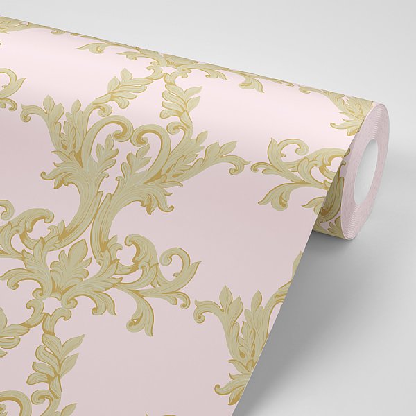 Madame de Pompadour Wallpaper in Pink