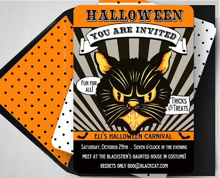 Mad Cat Invitation