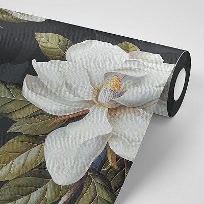 Magnolia Wallpaper (Black)