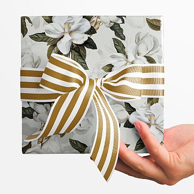 Magnolia Flower Collection Gift Wrap