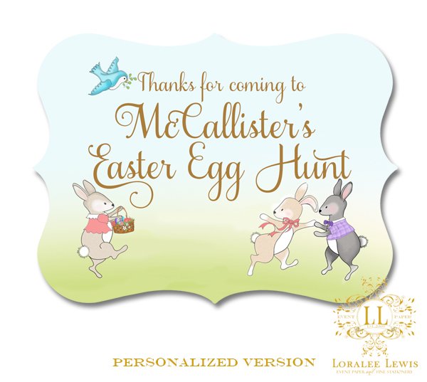 Easter Maypole Luxe Favor Tags