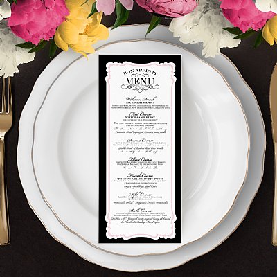 Fancy Affair Custom Menu