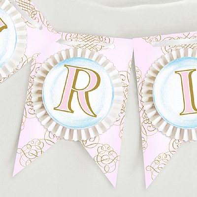 Mermaid Rosette Pennant Banner