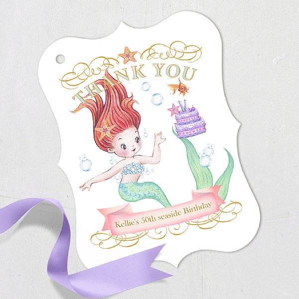 Mermaid Luxe Favor Tags