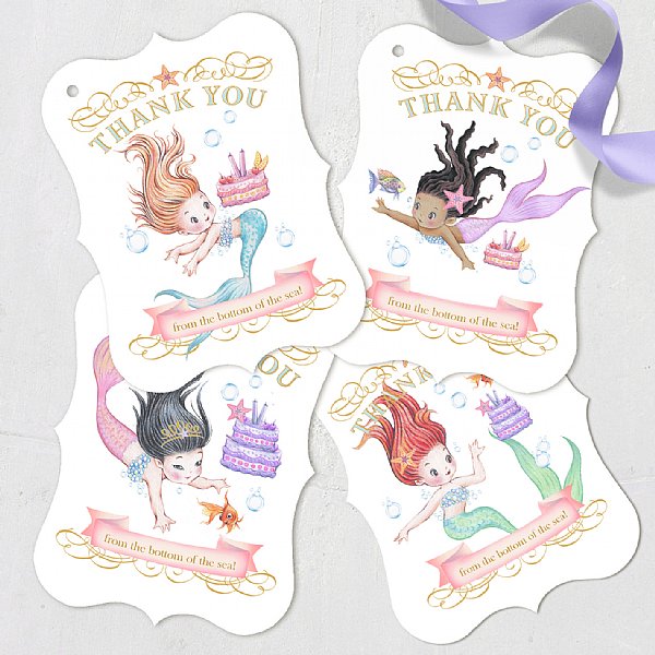 Mermaid Luxe Favor Tags