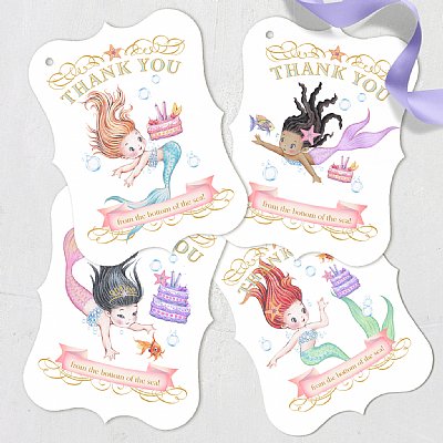 Mermaid Luxe Favor Tags