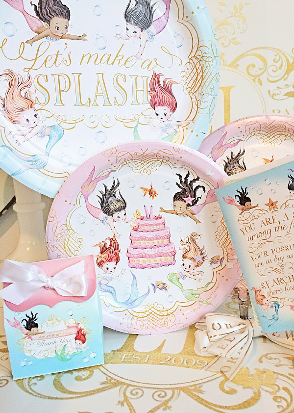 Mermaid Paper Dessert Plates