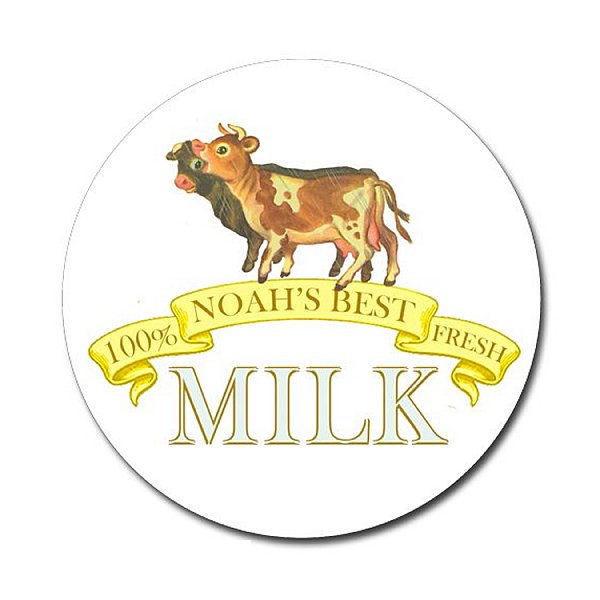 Noah's Ark Milk Circle Stickers