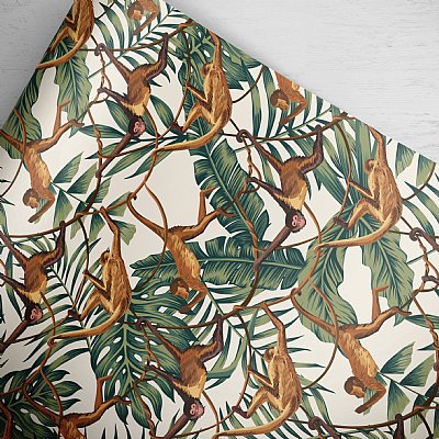 Monkey Jungle Gift Wrap