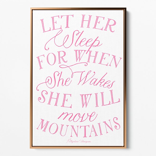 She Will Move Mountains Gallery Canvas