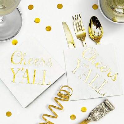 "Cheers Y'ALL" Party Napkins