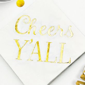 "Cheers Y'ALL" Party Napkins