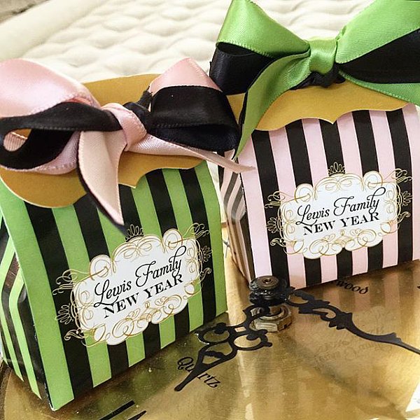 Luxurious Stripe Favor Box Set (NYE Velvet Collection)