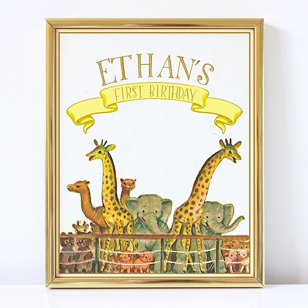 Noah's Ark Personalized 8x10 Sign